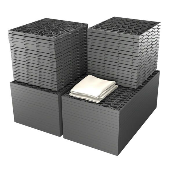Rainsmart 24 Tonne Soakaway Crate Set Flat-Packed with Silt Blok & Lid - 1 Cubic Metre Kit
