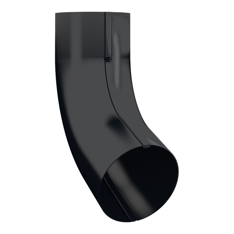 Lindab Aluminium Conical Pipe Bend 70 - 87mm Black