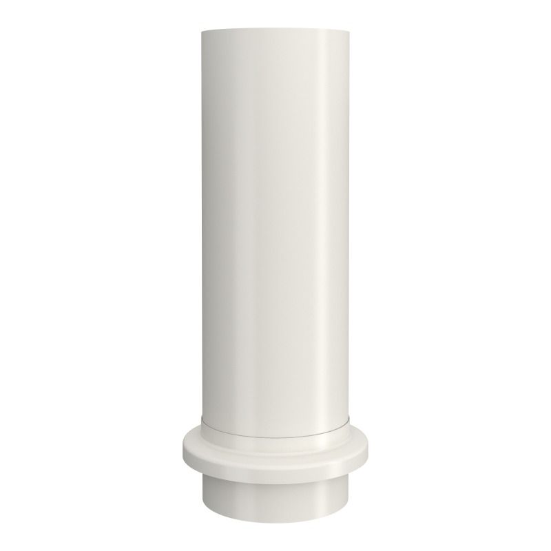 Lindab Aluminium Drain Shoe - 87mm White