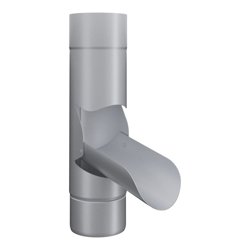 Lindab Aluminium Adjustable Diverter - 75mm Silver Metallic
