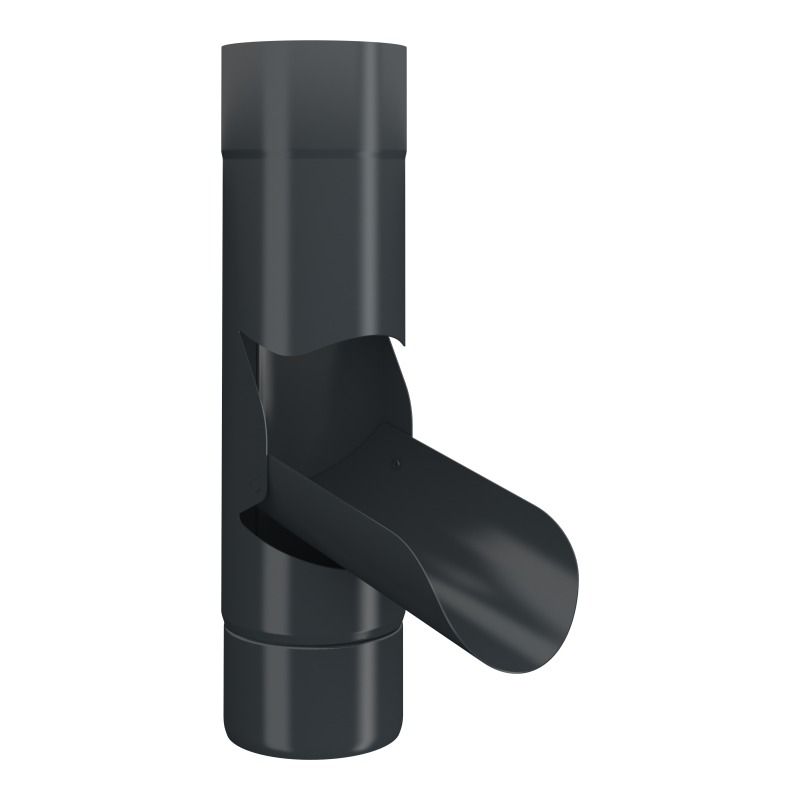 Lindab Aluminium Adjustable Diverter - 87mm Anthracite Grey
