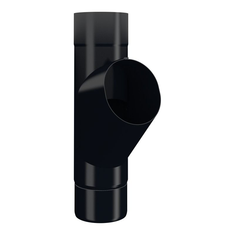 Lindab Aluminium Pipe Branch - 100mm Black