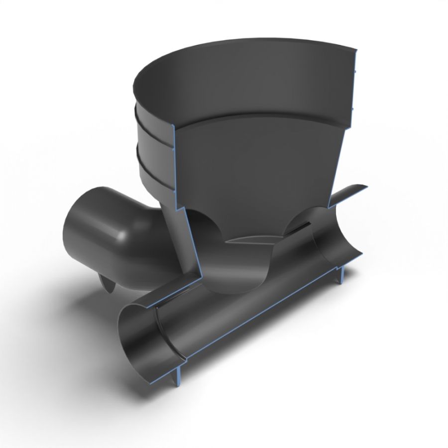 Inspection Chamber Base - 600mm Diameter with 225mm Channel & 225mm Inlets