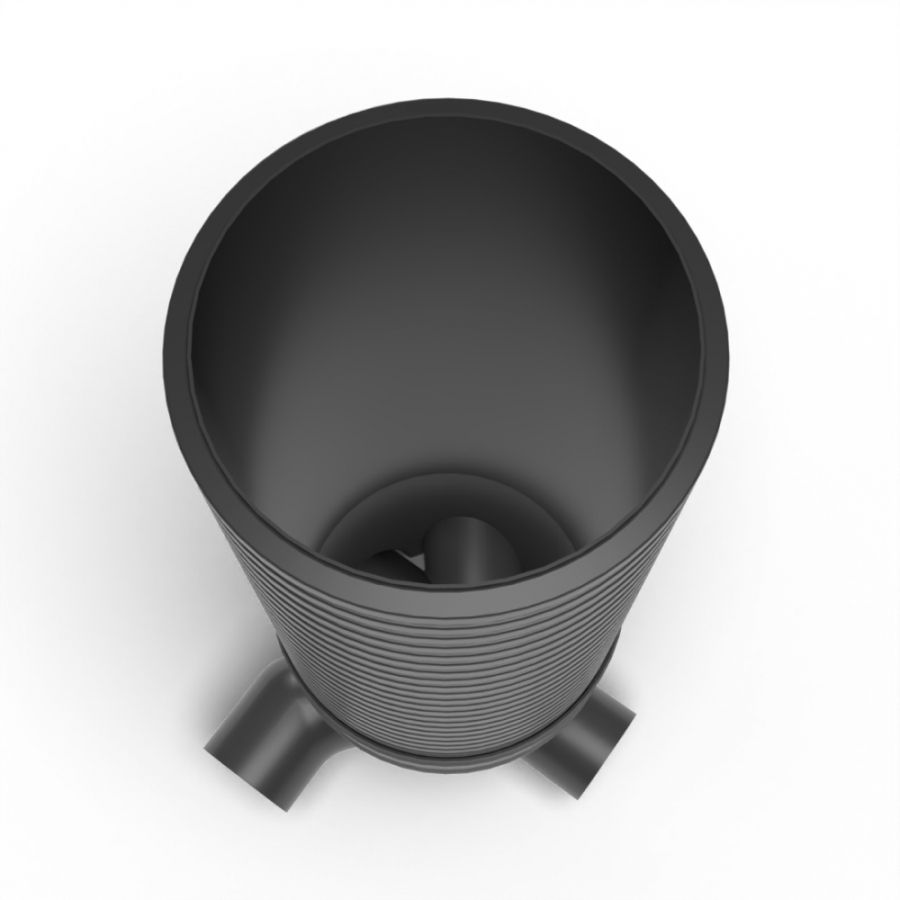 Inspection Chamber Set - 600mm Diameter x 1960mm Depth with 225mm Channel & 225mm Inlets