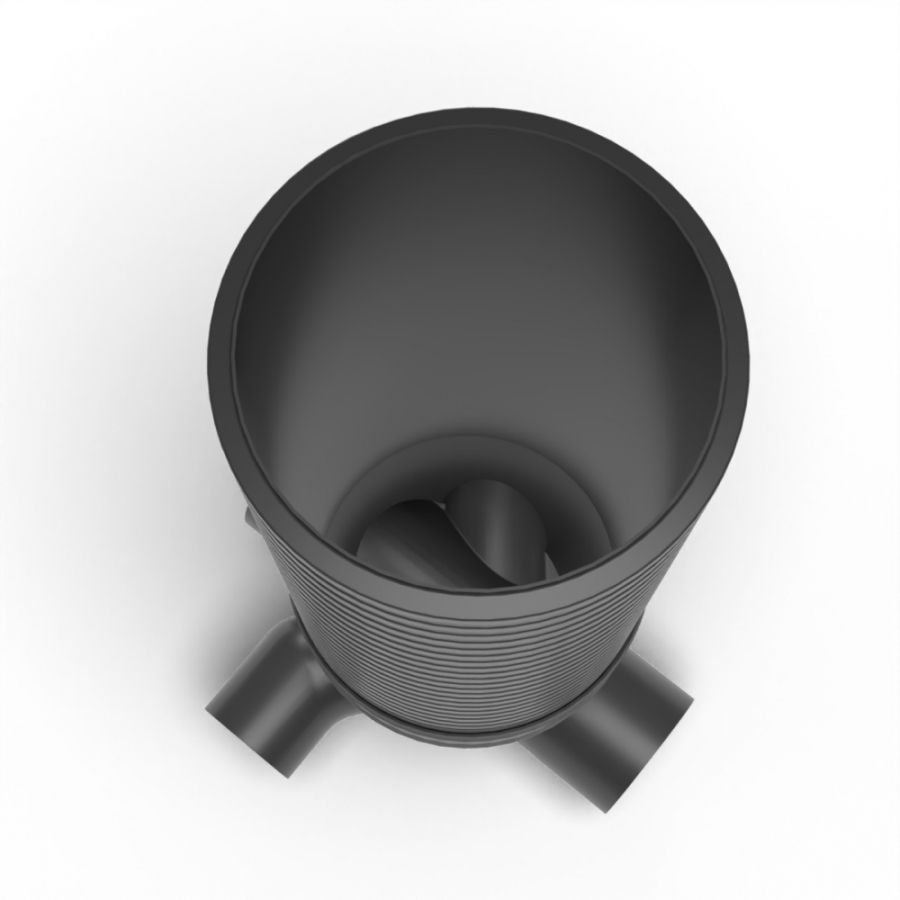 Inspection Chamber Set - 600mm Diameter x 1985mm Depth with 300mm Channel & 225mm Inlets