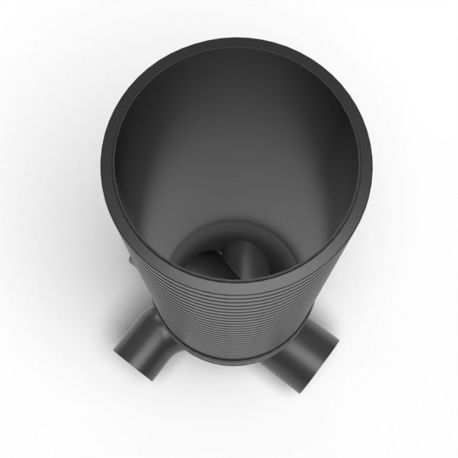 Inspection Chamber Set - 600mm Diameter x 2375mm Depth with 300mm Channel & 225mm Inlets