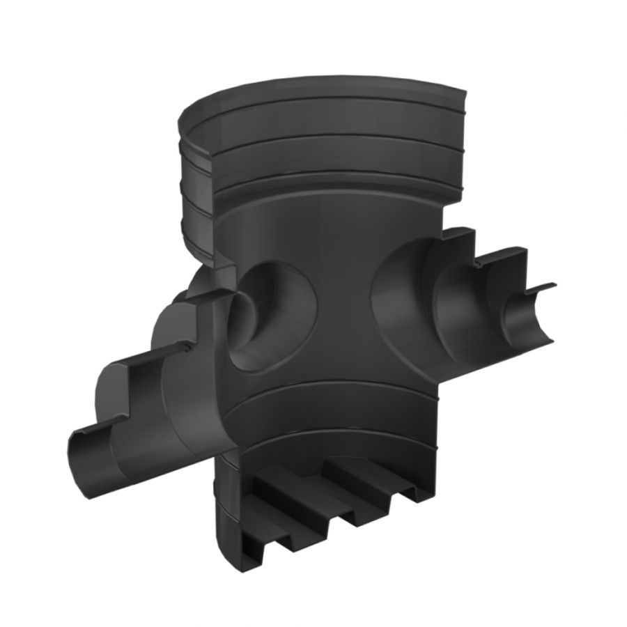 Catchpit Chamber Base - 600mm Diameter For 160mm/225mm & 300mm Pipe with 110mm/160mm & 225mm Inlets
