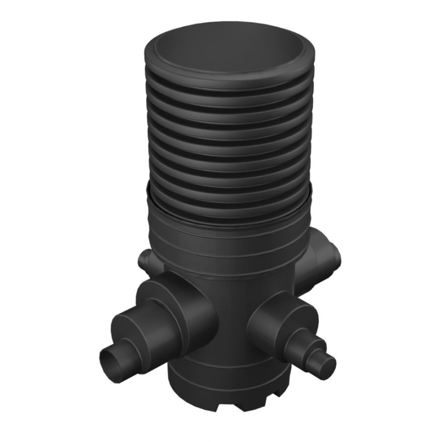 Catchpit Chamber Set - 600mm Diameter x 1075mm Height For 160mm/225mm & 300mm Pipe with 110mm/160mm & 225mm Inlets