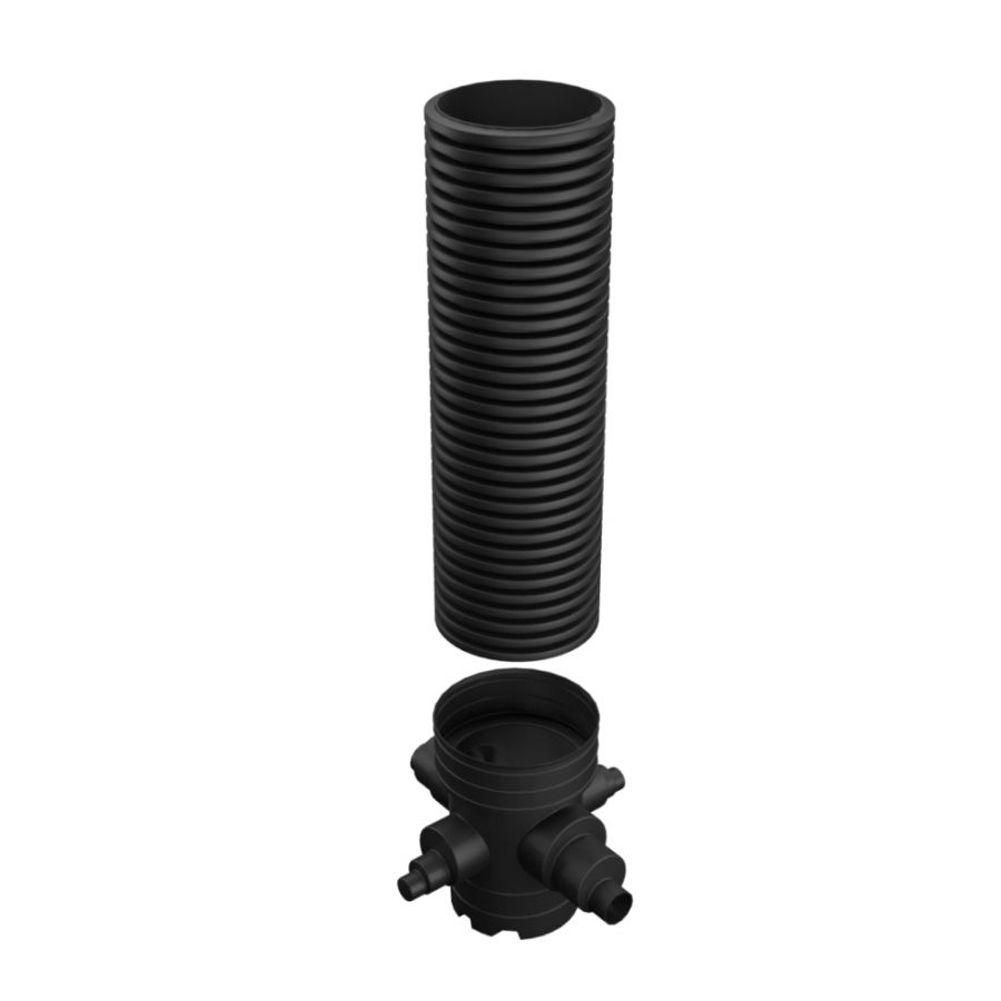 Catchpit Chamber Set - 600mm Diameter x 2335mm Height For 160mm/225mm & 300mm Pipe with 110mm/160mm & 225mm Inlets