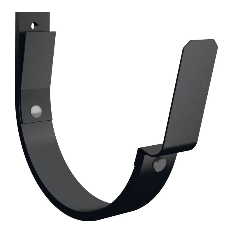 Lindab Aluminium Gutter 70mm Flex-Fit Fascia Bracket - 125mm Black