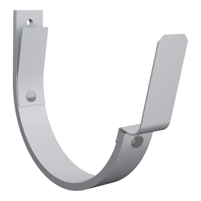 Lindab Aluminium Gutter 70mm Flex-Fit Fascia Bracket - 150mm Silver Metallic