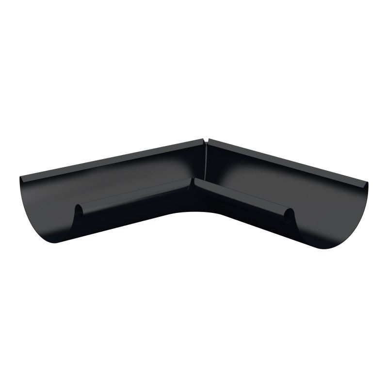 Lindab Aluminium Gutter Internal Angle 90 - 125mm Black