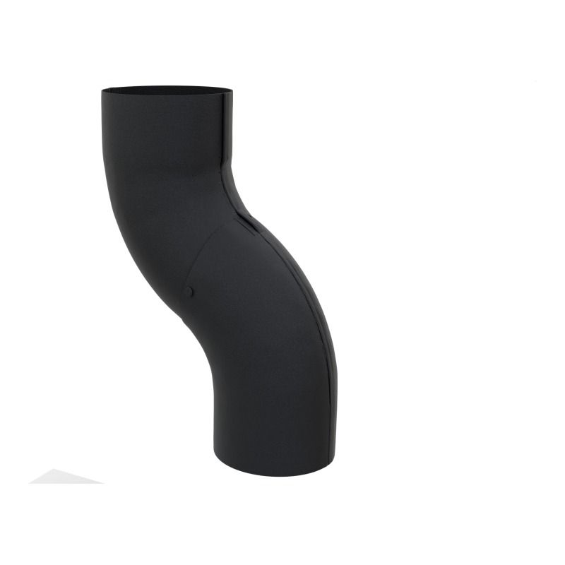 Lindab Aluminium One-Piece Offset - 75mm Black