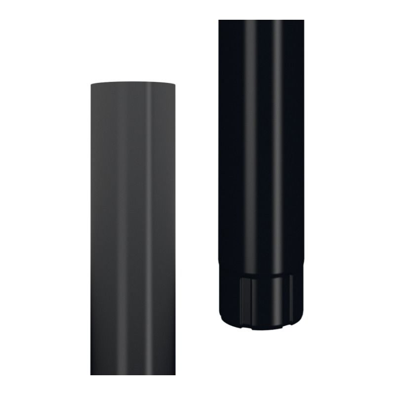 Lindab Aluminium Downpipe - 100mm x 3mtr Black