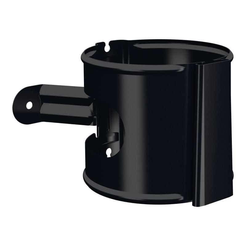 Lindab Aluminium Downpipe Bracket - 100mm Black