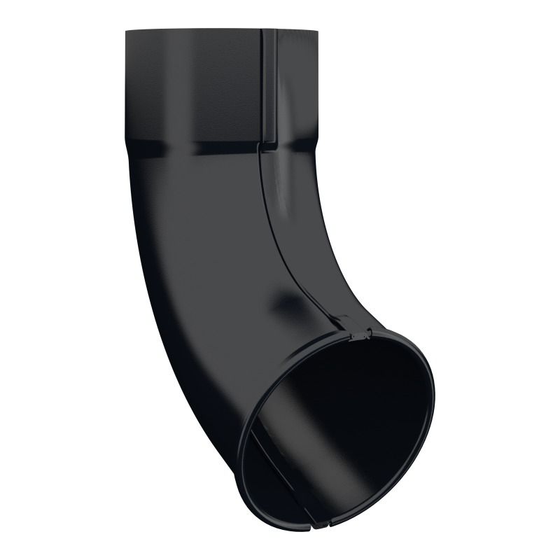 Lindab Aluminium Pipe Shoe - 75mm Black