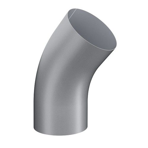 Lindab Steel Conical Downpipe Bend 45 - 100mm Silver Metallic