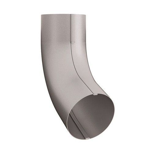 Lindab Steel Conical Downpipe Bend 70 - 120mm Silver Metallic