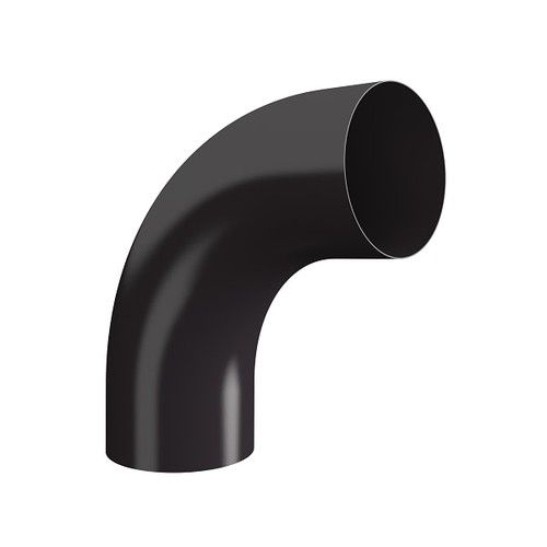 Lindab Steel Conical Downpipe Bend 85 - 75mm Coffee Brown