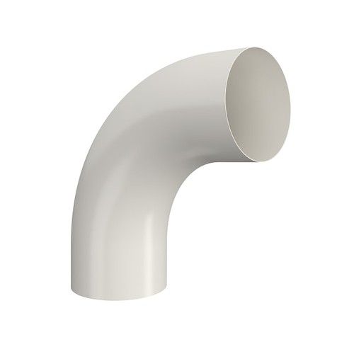 Lindab Steel Conical Downpipe Bend 85 - 87mm Antique White