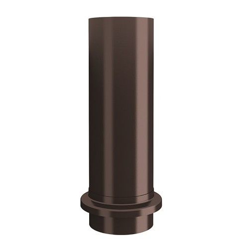 Lindab Steel Drain Shoe - 100mm Coffee Brown