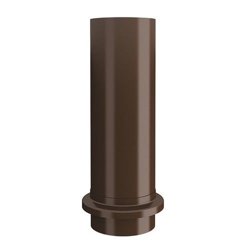 Lindab Steel Drain Shoe - 120mm Brown