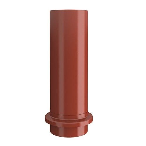 Lindab Steel Drain Shoe - 87mm Tile Red