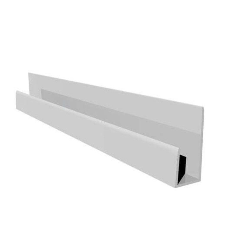 FloPlast Shiplap Cladding Universal Channel - 5mtr White