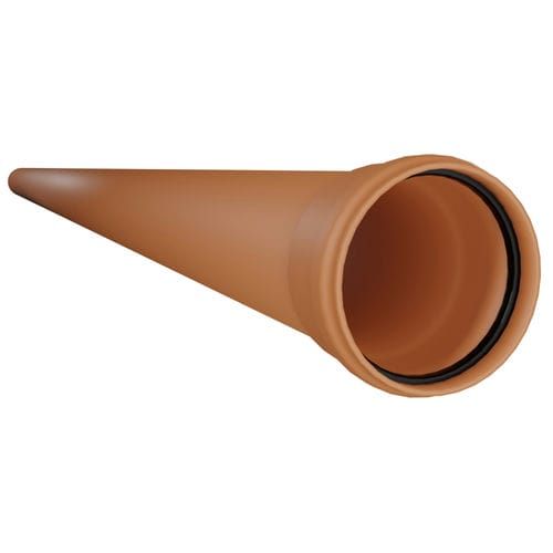 110mm x 3mtr (12.30) - SN8 Underground Drainage Pipe Single Socket