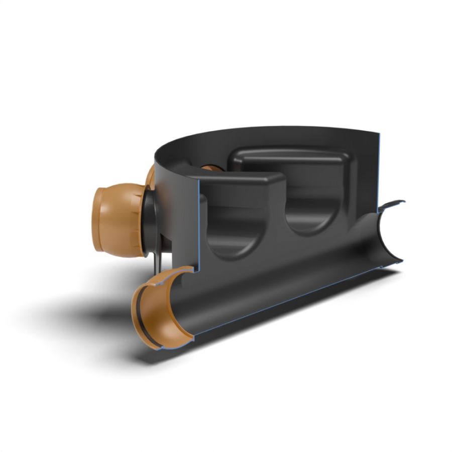 FloPlast Inspection Chamber Base Adjustable Inlets - 450mm