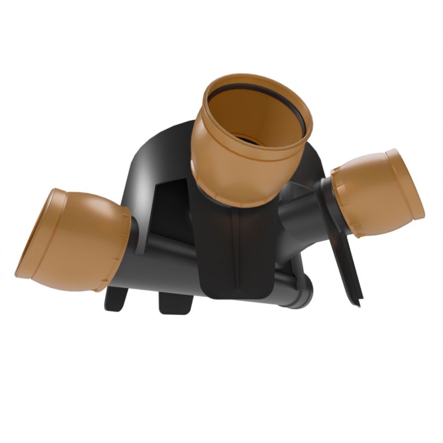 FloPlast Inspection Chamber Base Adjustable Inlets - 450mm