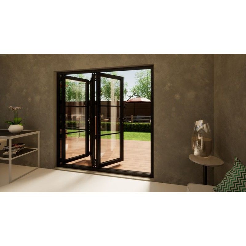 Heritage Aluminium Bifold Door - 2100mm Grey - 3 Right