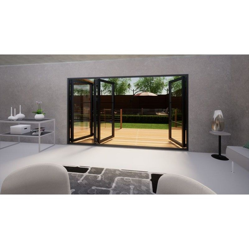 Heritage Aluminium Bifold Door - 3600mm Grey - 1 Left 3 Right