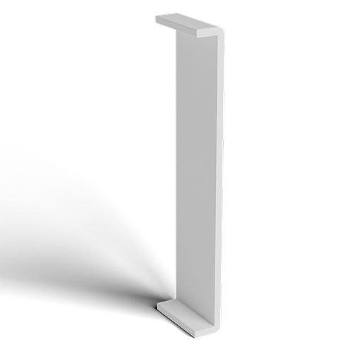 410mm White Fascia Capping Box End Board - 10mm x 1.25mtr
