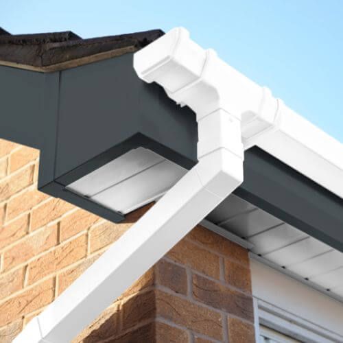 250mm Anthracite Grey Woodgrain Fascia Board - 18mm x 5mtr