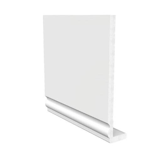225mm White Ogee Fascia Capping Board - 10mm x 5mtr