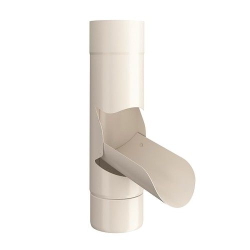 Lindab Steel Adjustable Diverter - 75mm Antique White