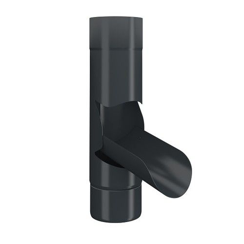 Lindab Steel Adjustable Diverter - 87mm Anthracite Grey