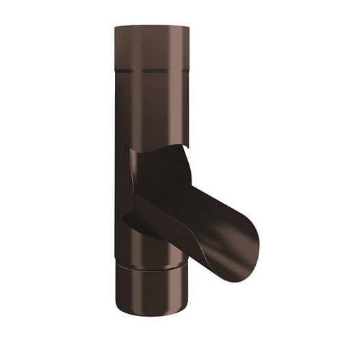 Lindab Steel Adjustable Diverter - 87mm Coffee Brown