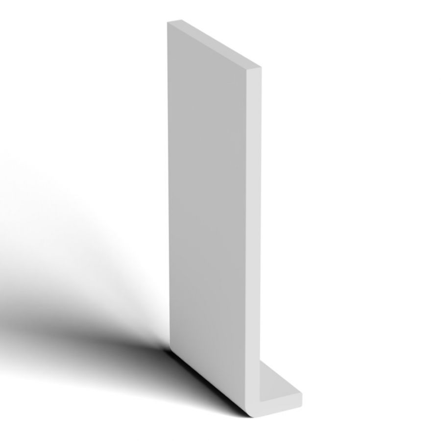 225mm White Fascia Capping Board - 10mm x 5mtr