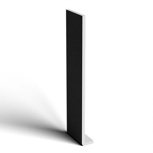 400mm Black Ash Woodgrain Fascia Capping Box End Board - 10mm x 1.25mtr