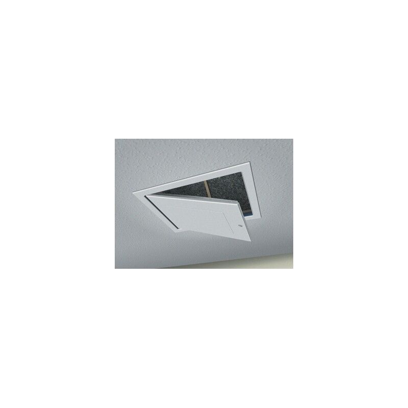Loft Access Door Drop Down - 562mm x 726mm White Textured Finish