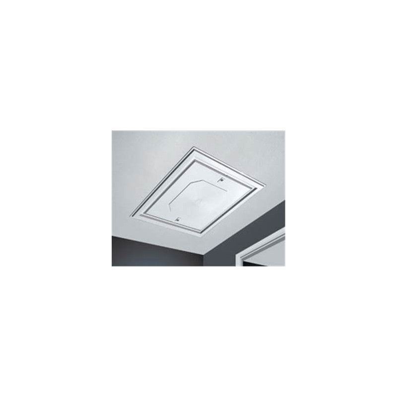 Loft Access Door Hatch Push Up - 562mm x 562mm White Textured Finish