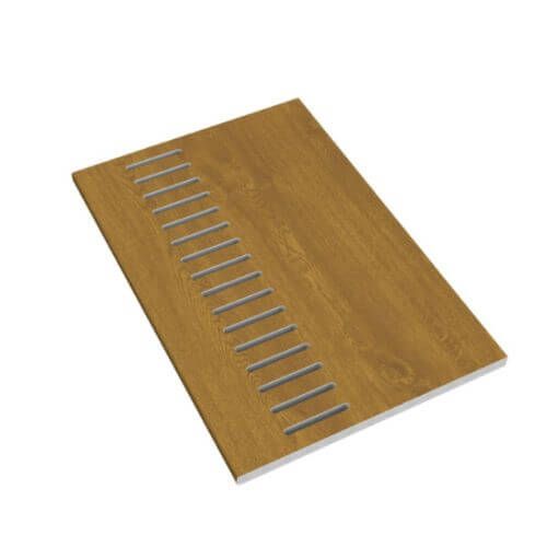 225mm Golden Oak Vented Soffit Board - 10mm x 5mtr - Pack of 2