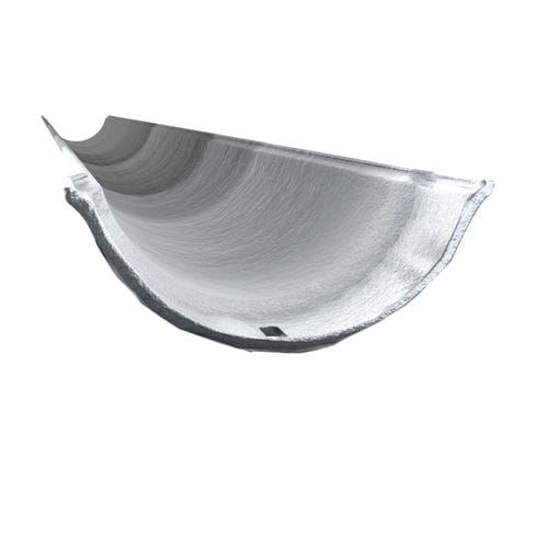 Cast Iron Beaded Half Round Gutter - 125mm x 1829mm Primed