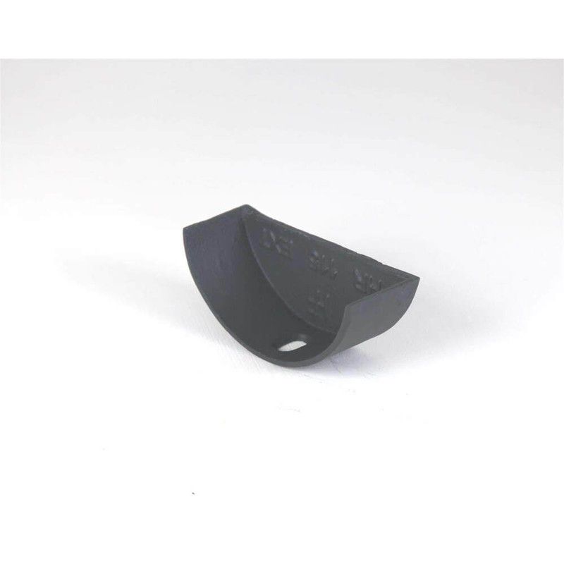 Cast Iron Half Round Gutter Internal Stopend - 100mm Primed