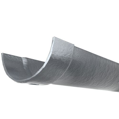 Cast Iron Half Round Gutter - 125mm x 1829mm Primed