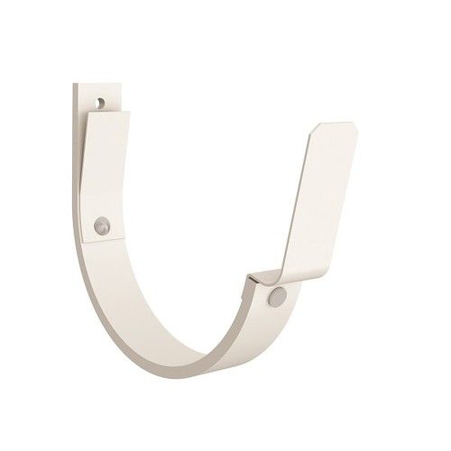 Lindab Steel Gutter 70mm Flex-Fit Fascia Bracket - 150mm Antique White