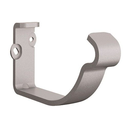 Lindab Steel Gutter Fascia Bracket - 125mm Silver Metallic