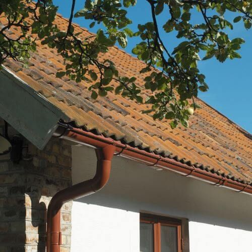 Lindab Steel Gutter Fascia Bracket - 150mm Tile Red